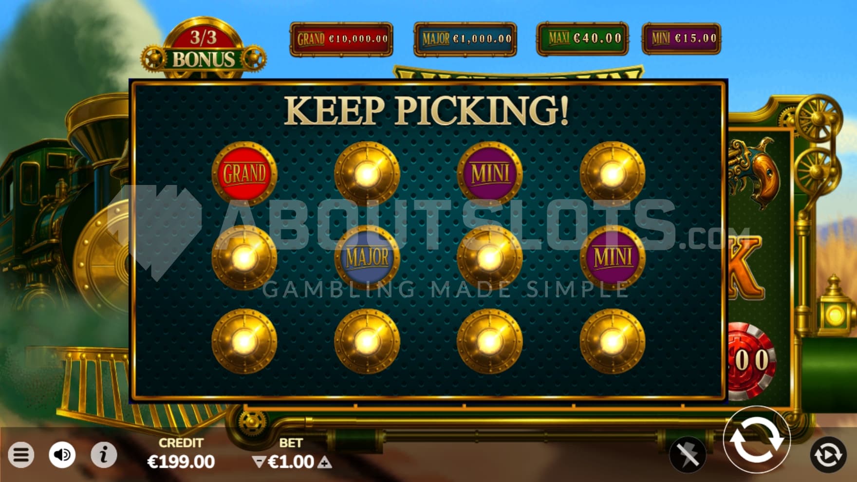 Match 3 of the same symbol type