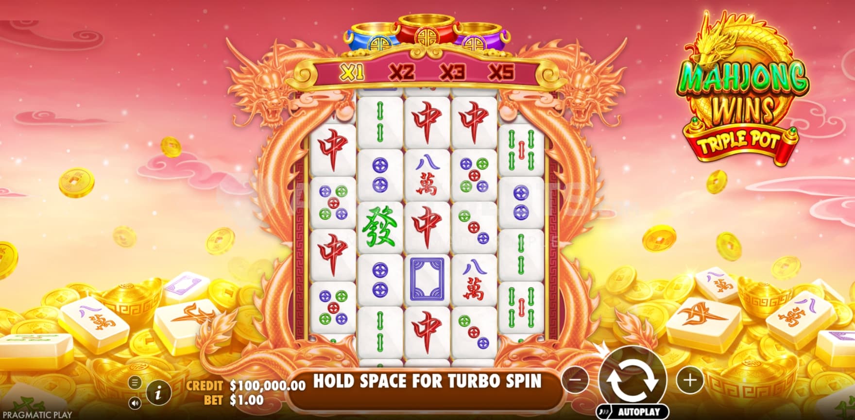 Win Multiplier above reels