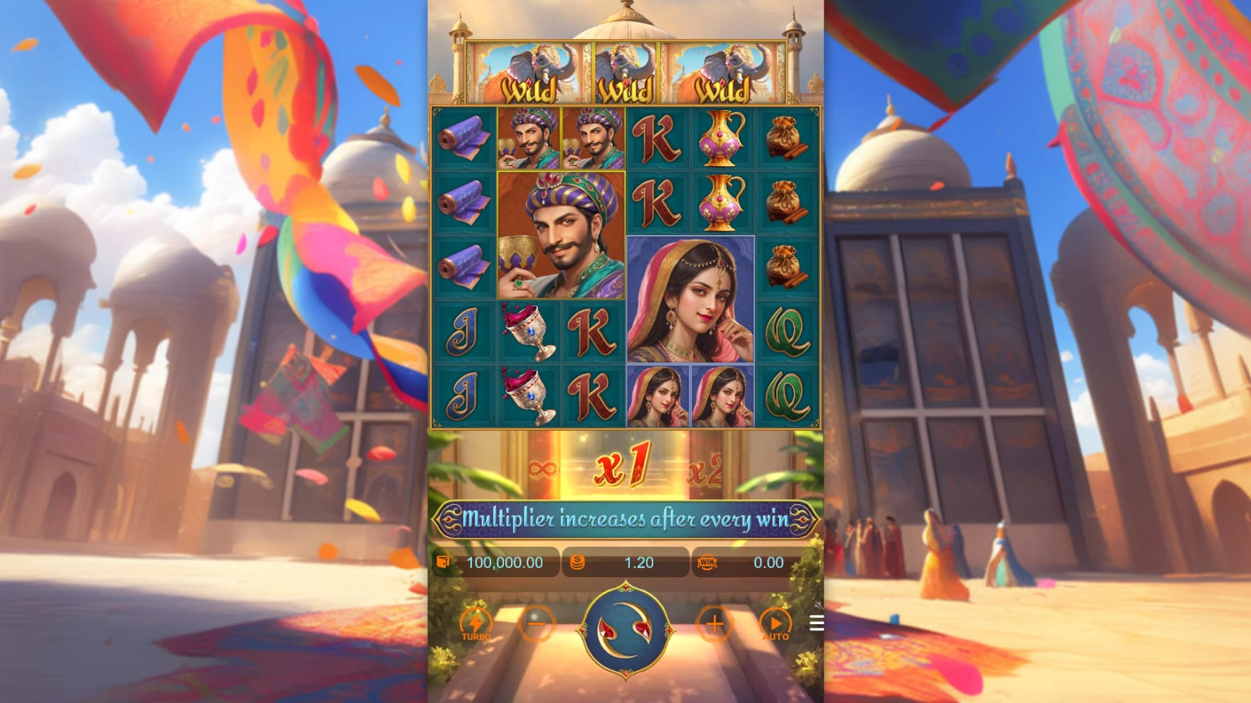 The base game is surrounded by a massive palace