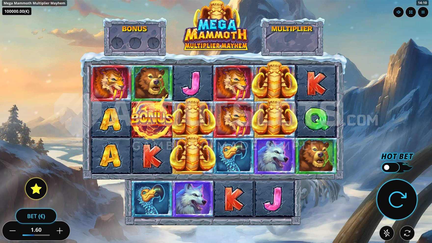 Feature Buy on screen's left side