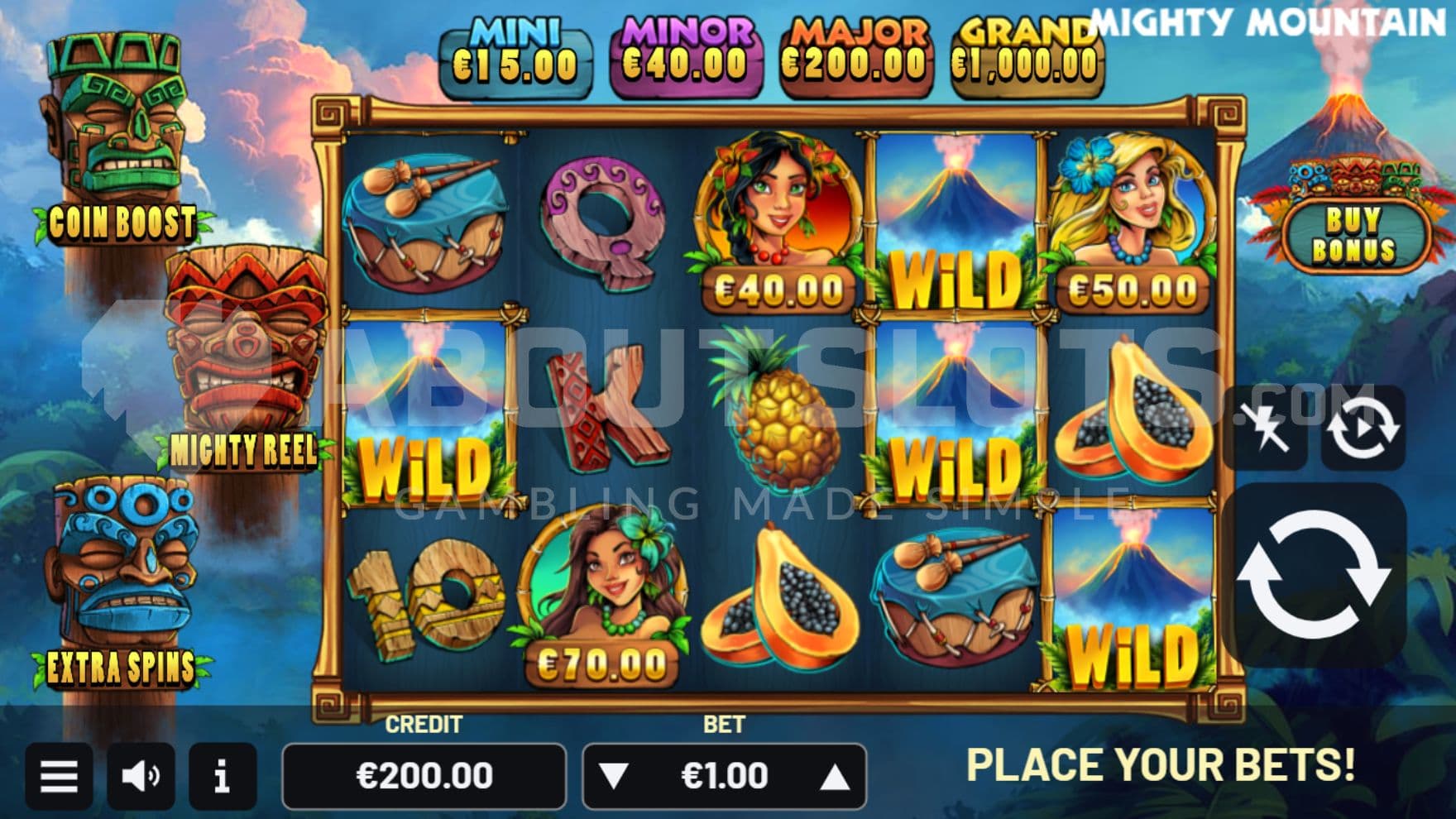Wild Symbols on reel 1, 4, and 5