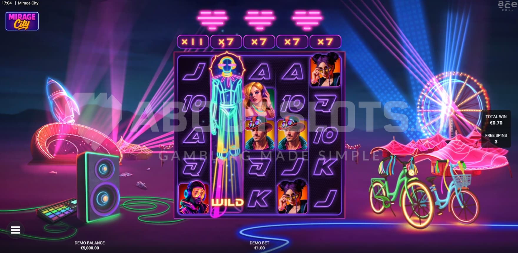 Expanding Wild on reel 2