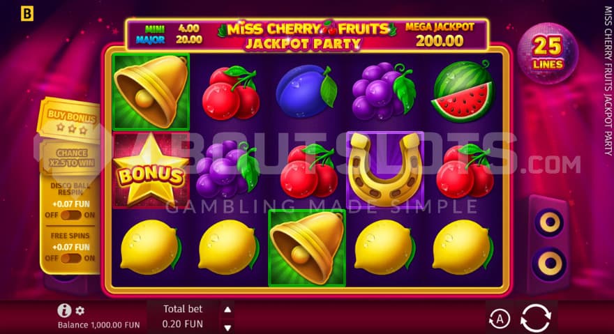 Scatter Symbol on 1 reel