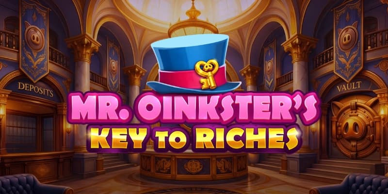 Mr. Oinkster’s Key to Riches Banner