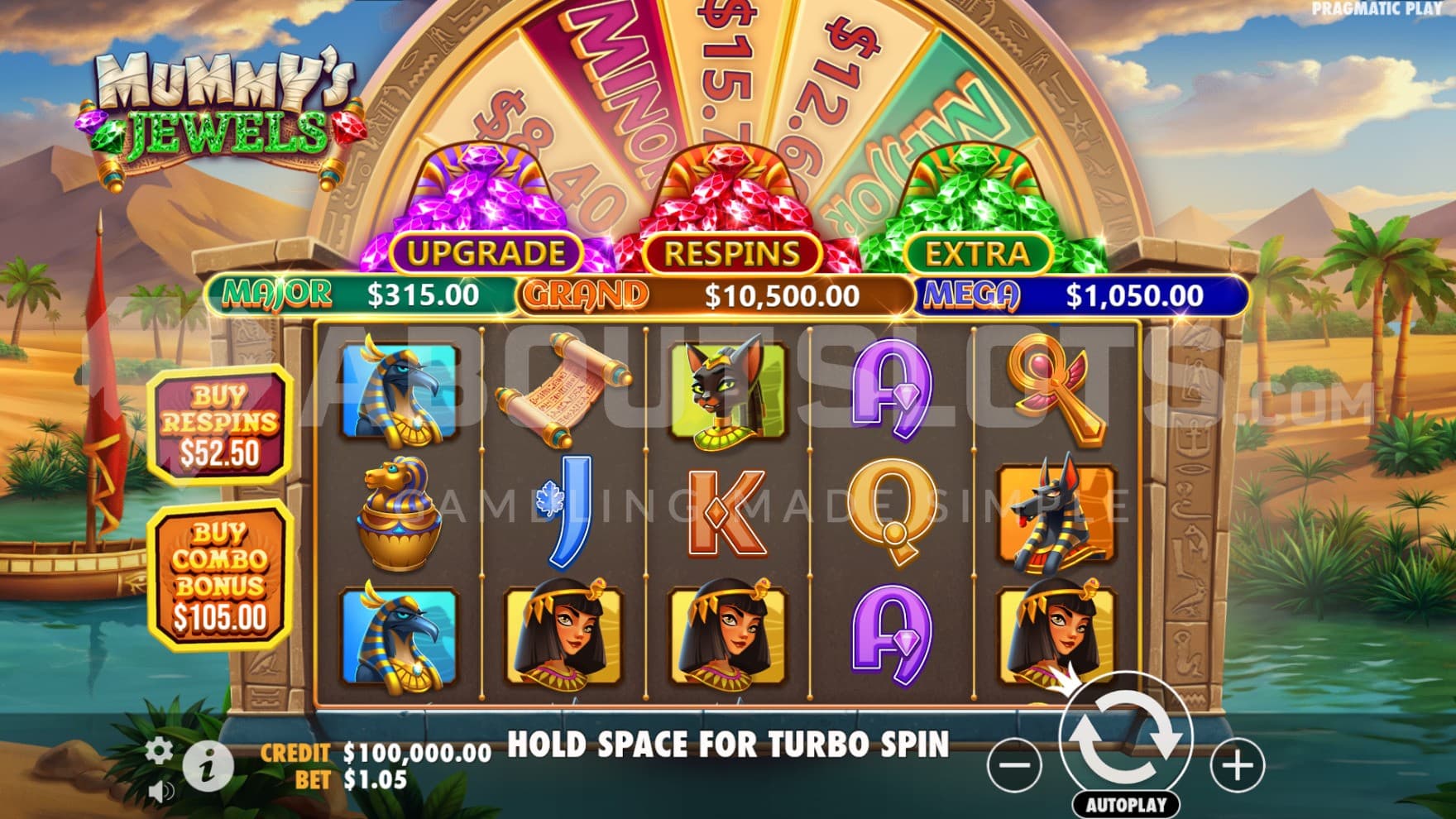 Behind the playing grid you can see the river Nile