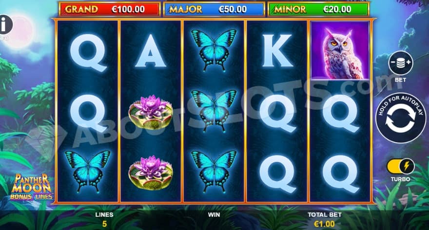 A casino slot in a tropical forest.