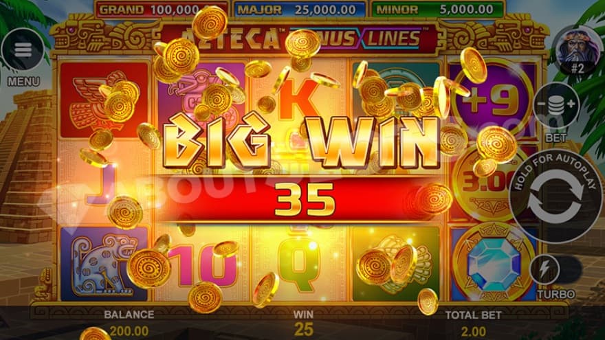 An image of the big win animation