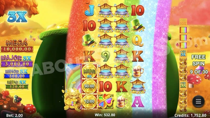 A free spin with a 3X multiplier.