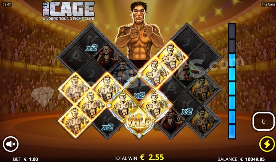 Title fight 5 with Little Dragon in the background.