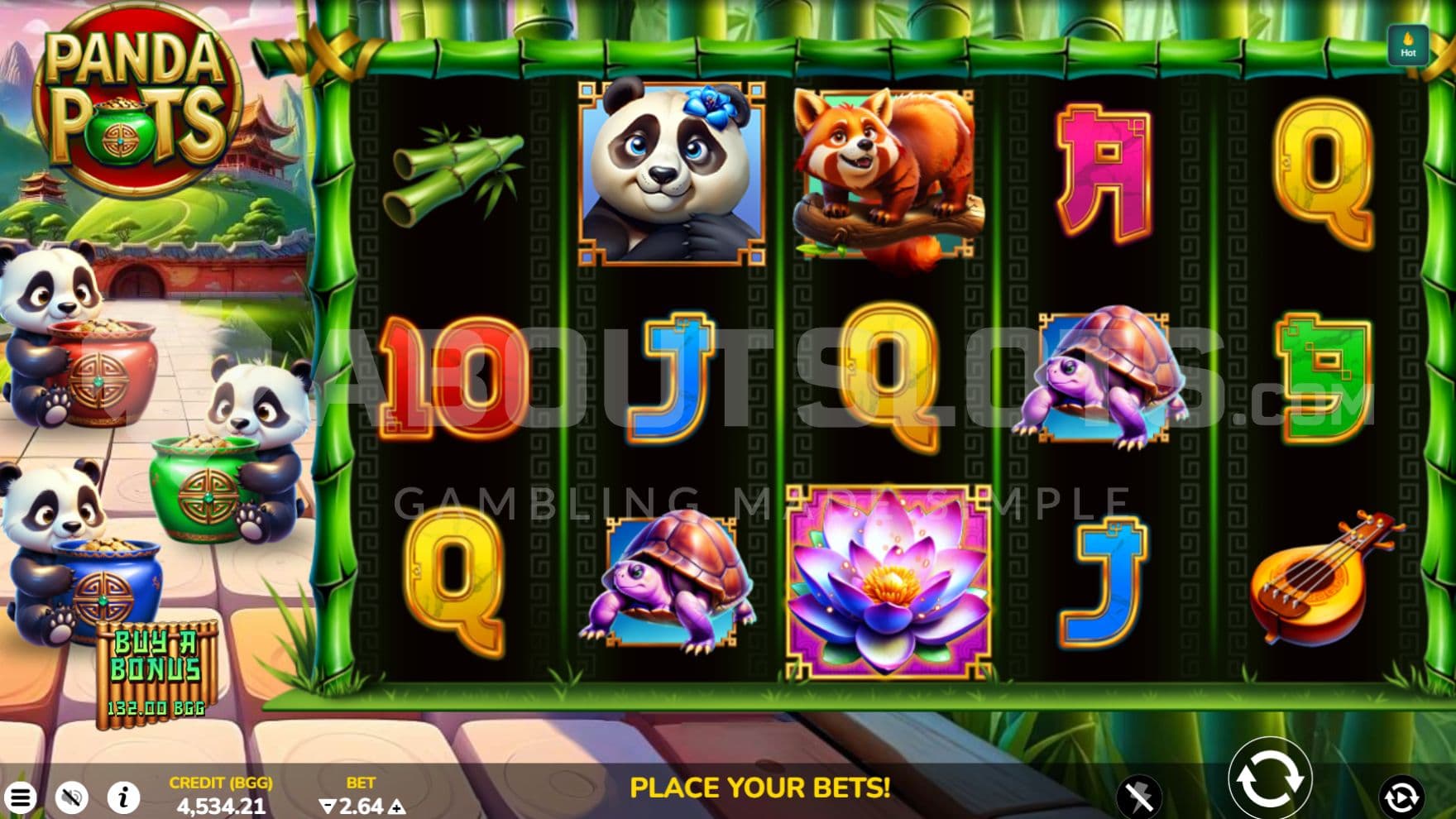 cute pandas on left side