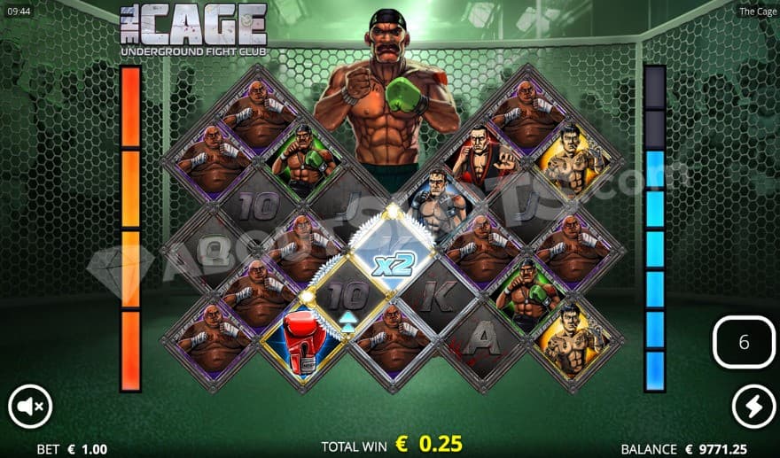 Title fight three with One Glove Man in the background.