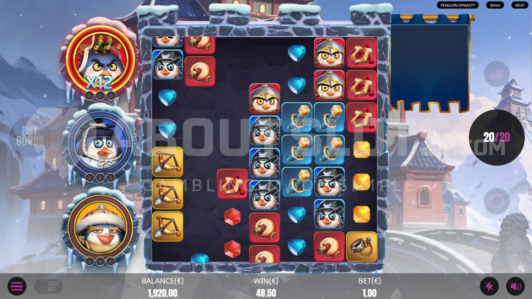 Wild Multipliers keep stacking during the bonus game to keep the win streaks going