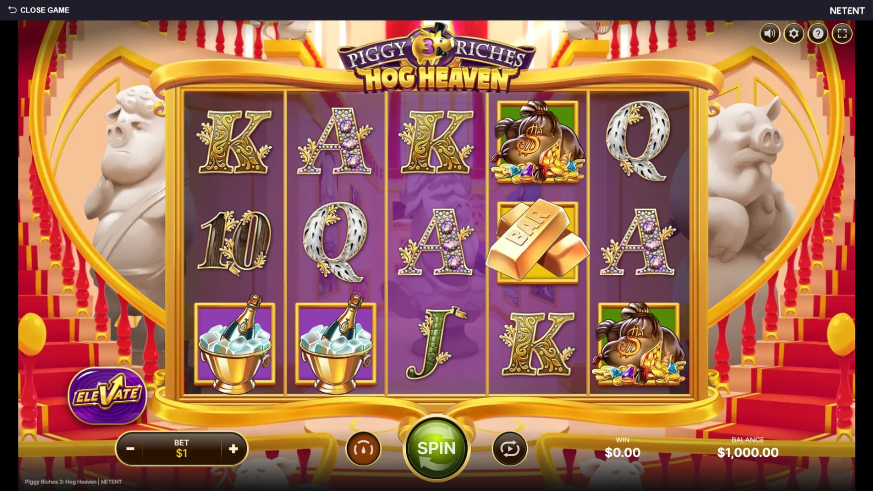 The base game takes you into the luxurious mansion, with gold lining the playing grid