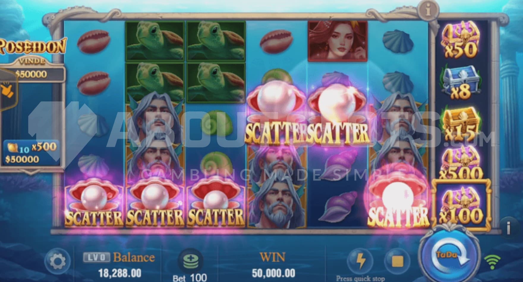 Scatter Symbols on all reels