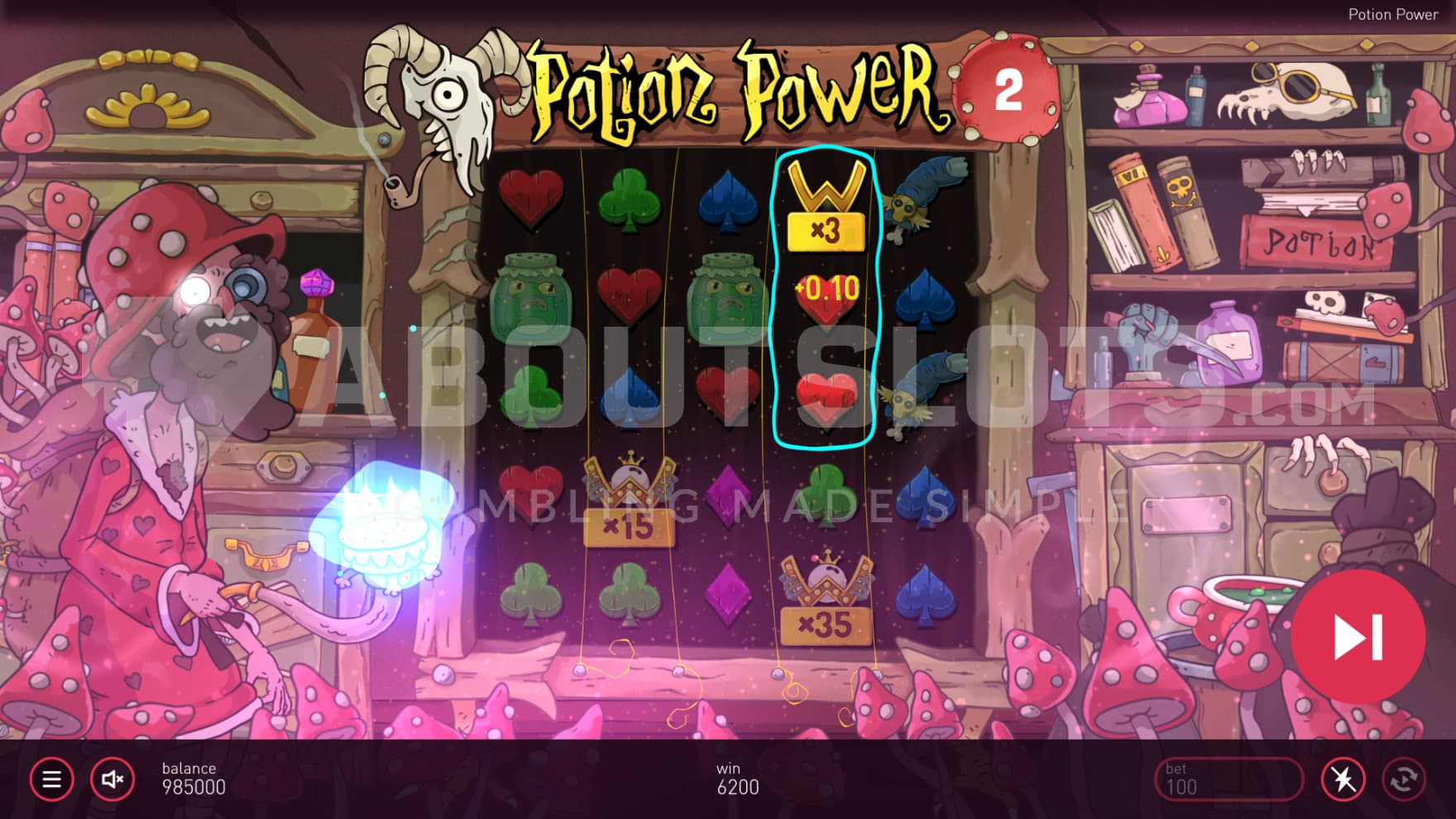 A mushroom invasion has taken over the shack and the reels with sticky Wilds