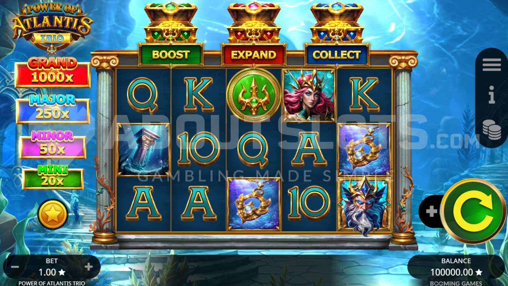 Jackpot on left side