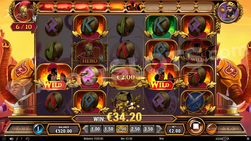 A 17.1X win in the free spins.