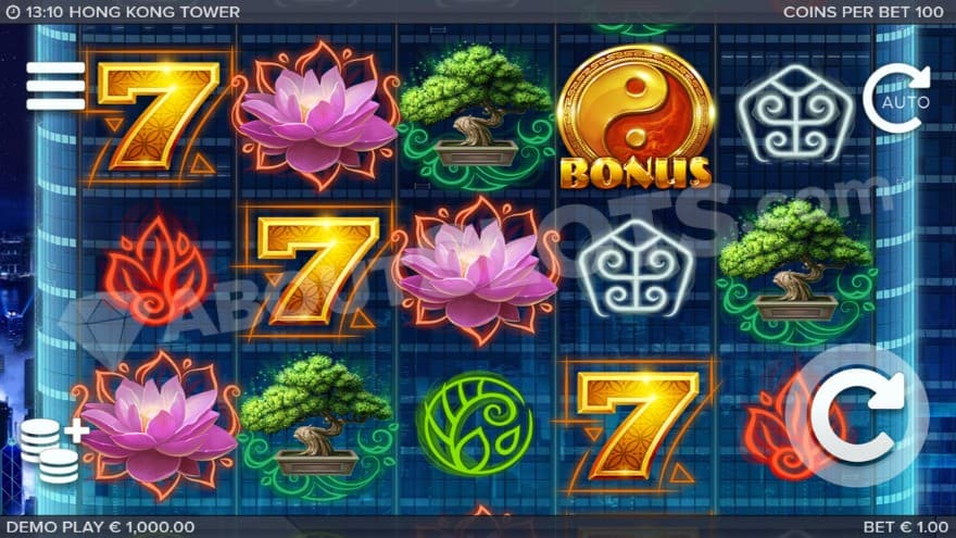 Base game with a scatter symbol on the fourth reel.