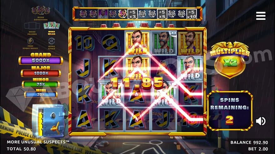 A win of €11.85 in the Free Spins.