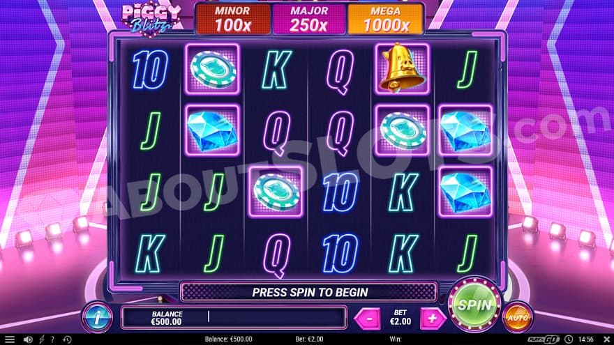 A casino slot in a game show studio.