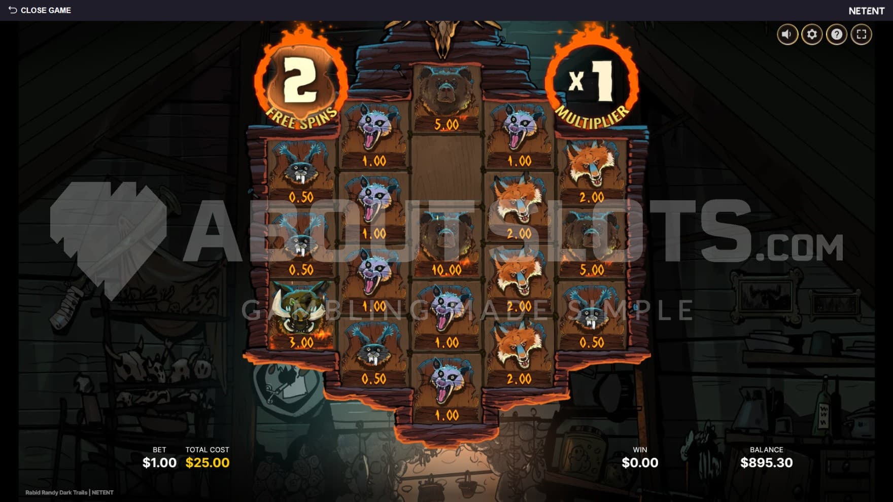 Trophy Symbols show up as Money Value Symbols during the bonus game for easy payouts