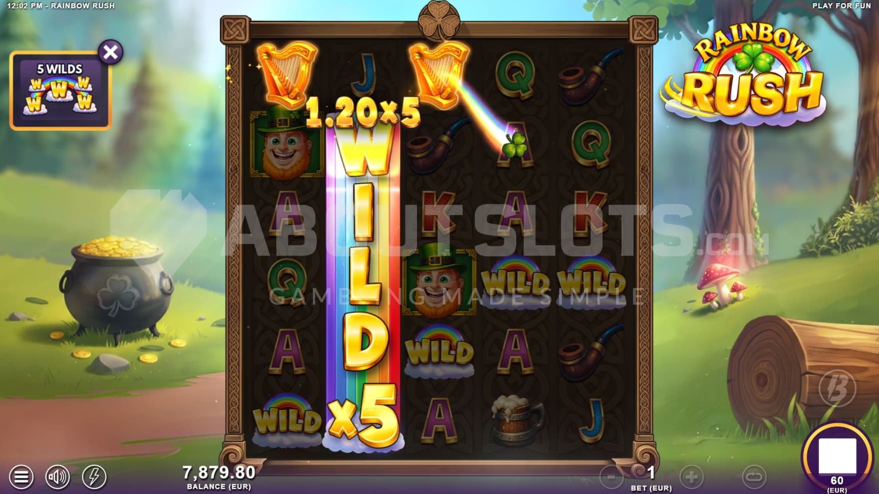 Wild Multiplier on reel 2