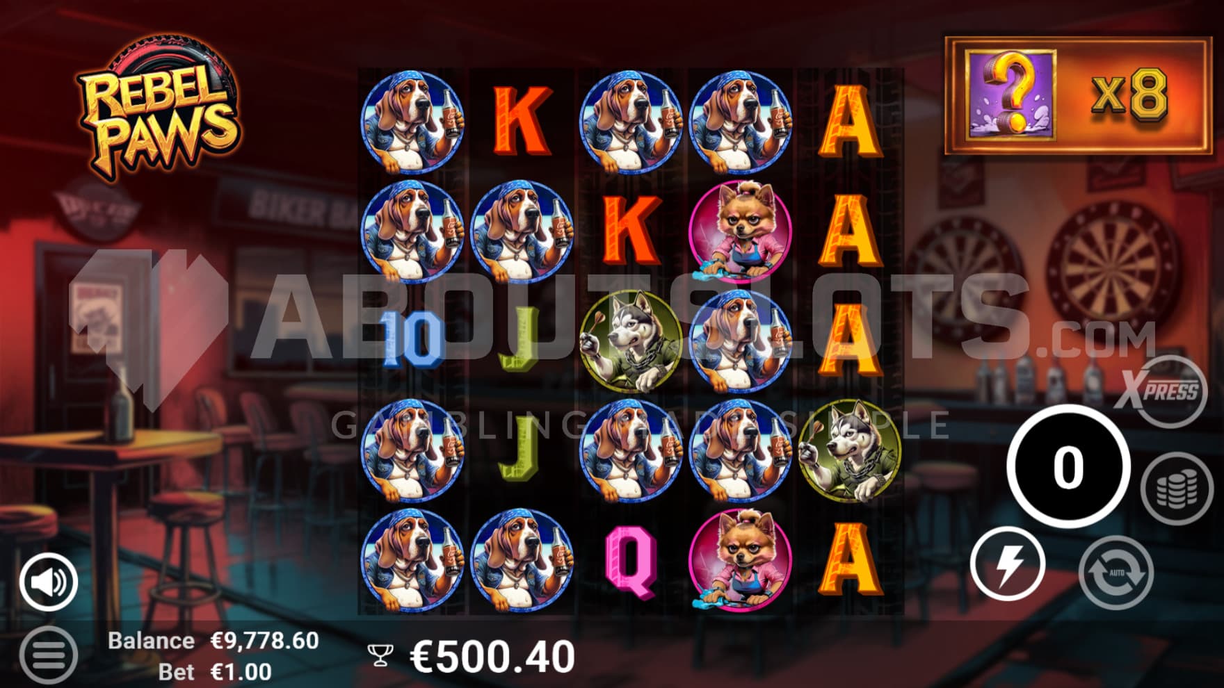 The Free Spins takes you into the bar where the multipliers continue to stack