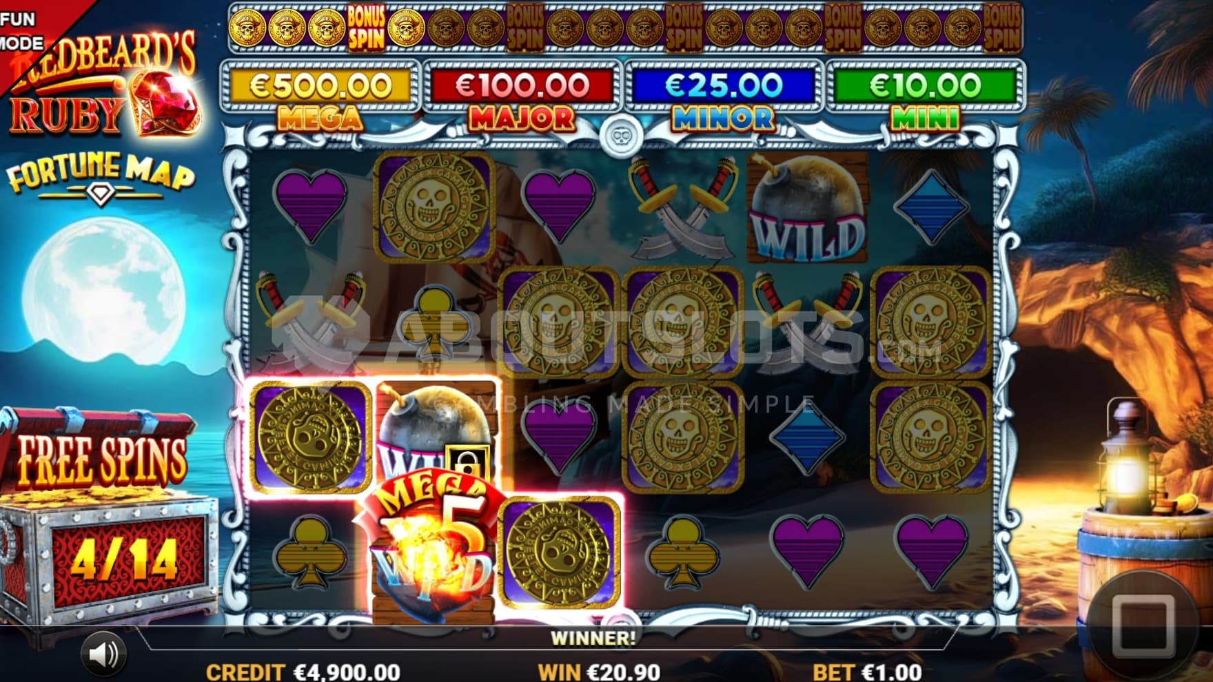 5X Wild Multiplier in view