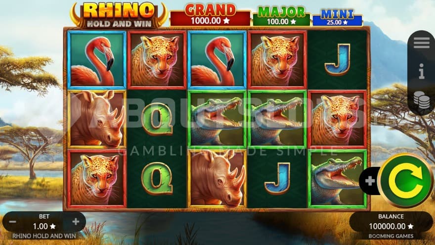 Grand Jackpot above reels