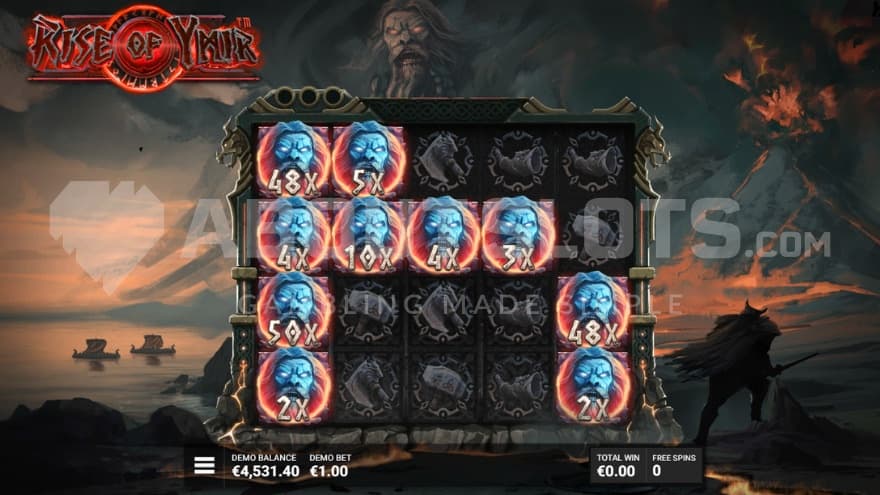 Volcanic Ymir Symbols on all reels