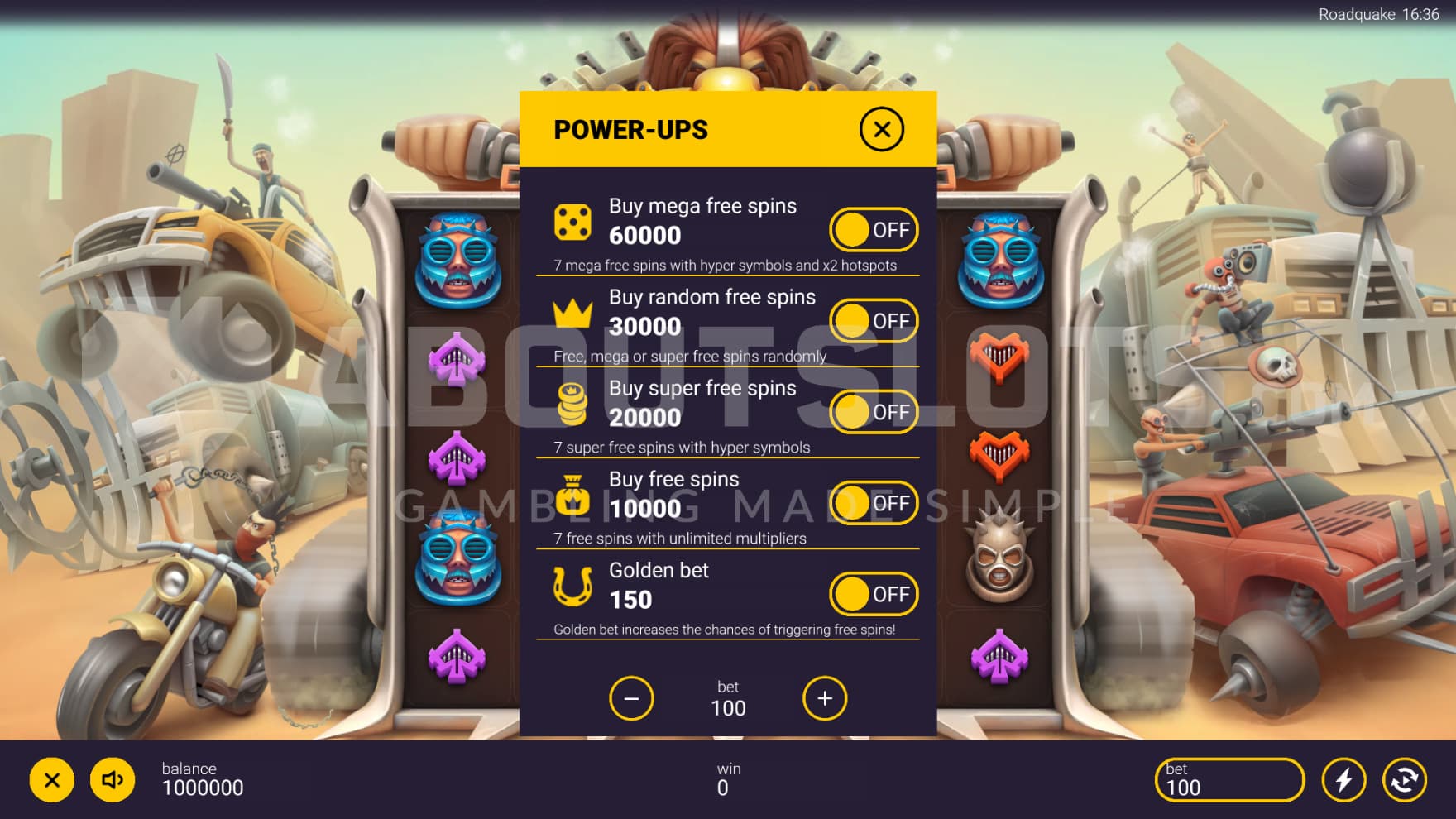 There are multiple Feature Buy options to choose between for quicker access to features