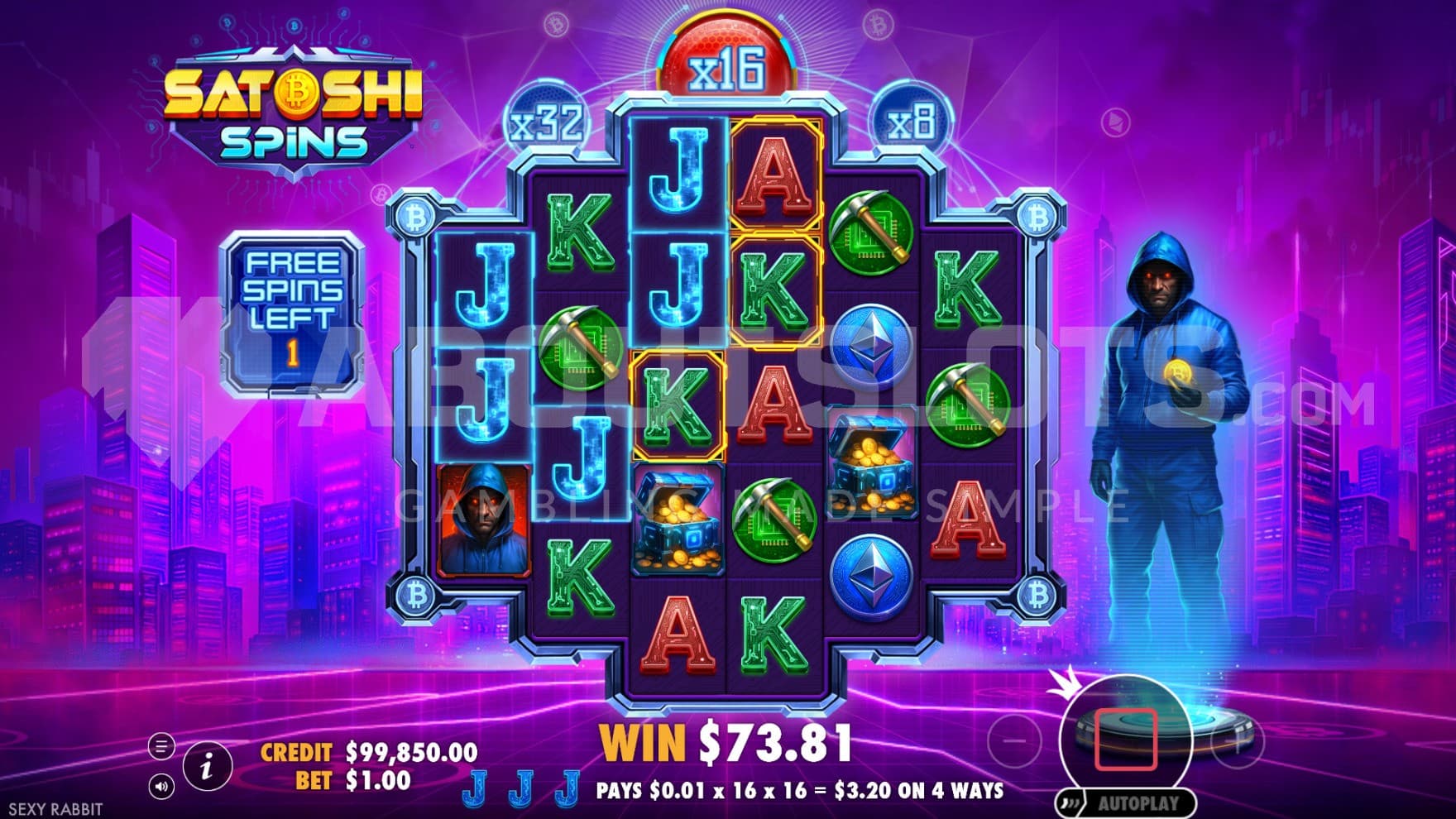 The Starting Multipliers can go crazy during the bonus game to help take home the wins