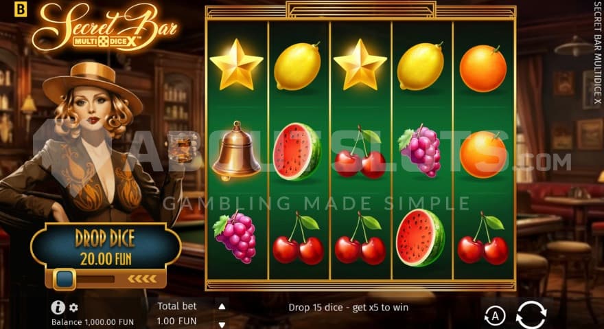 Drop Dice Fun on left side