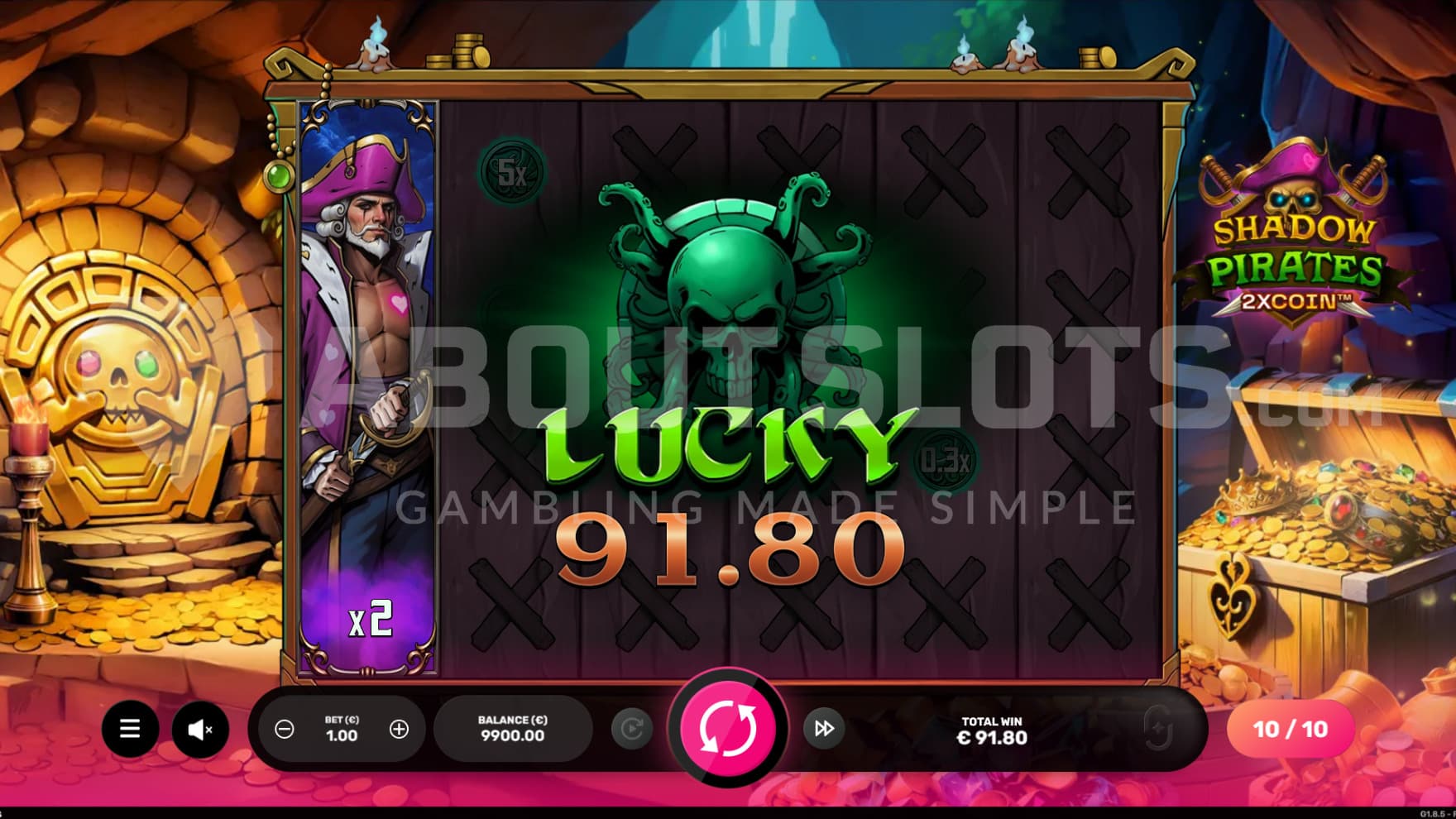 Coins and Collectors take over the playing grid during the bonus game