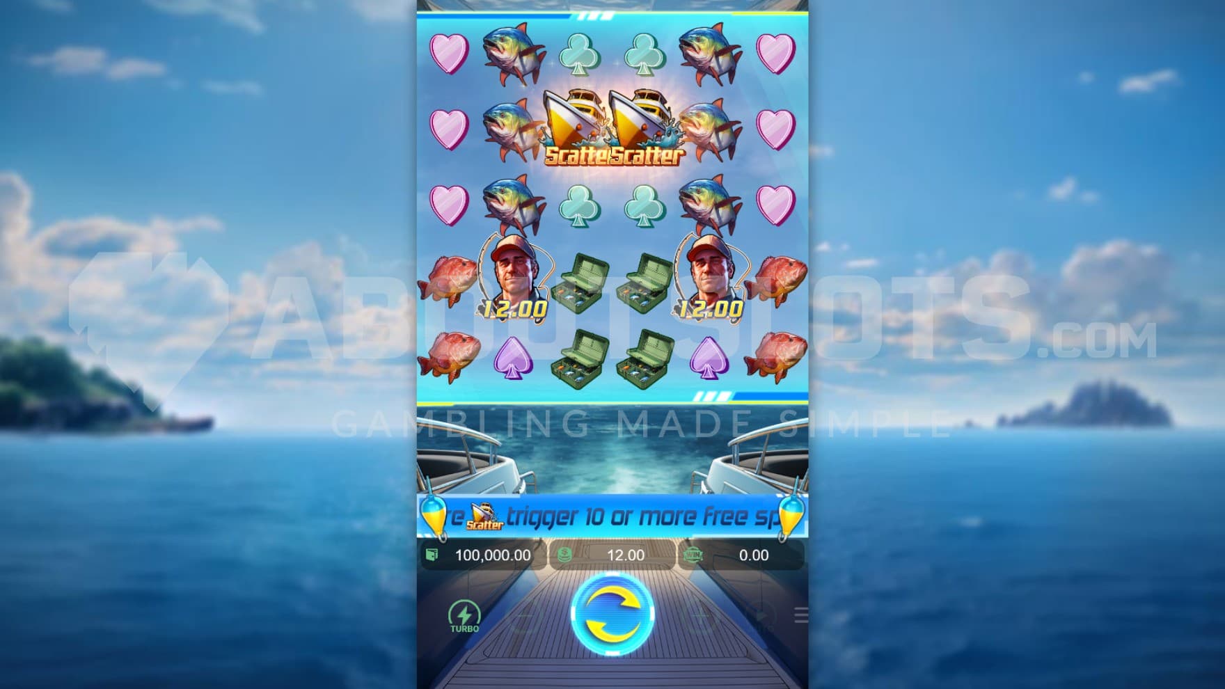 Open sea as backdrop