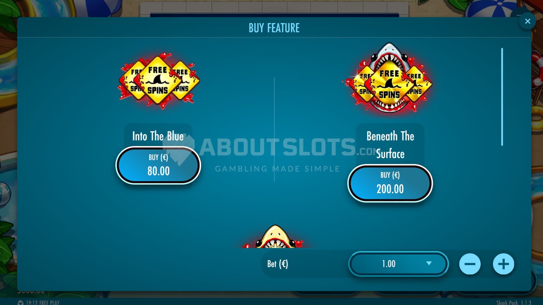 There are three types of Feature Buy options to choose from