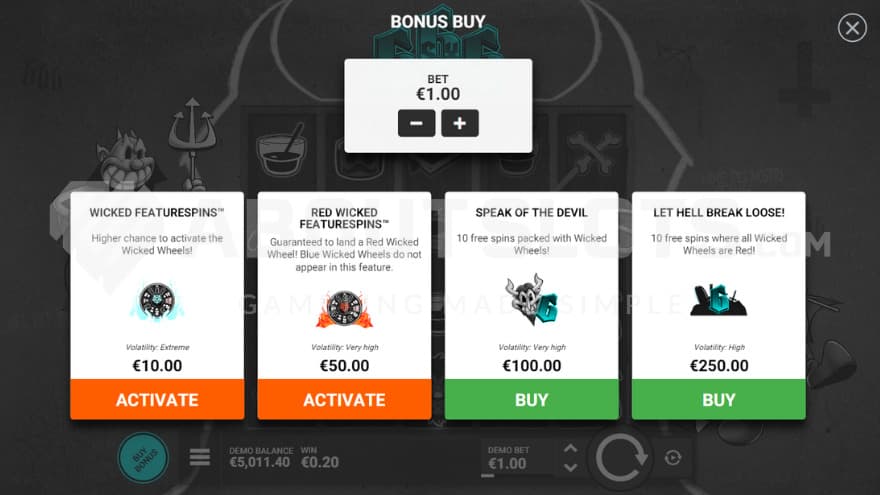 Feature Buy options