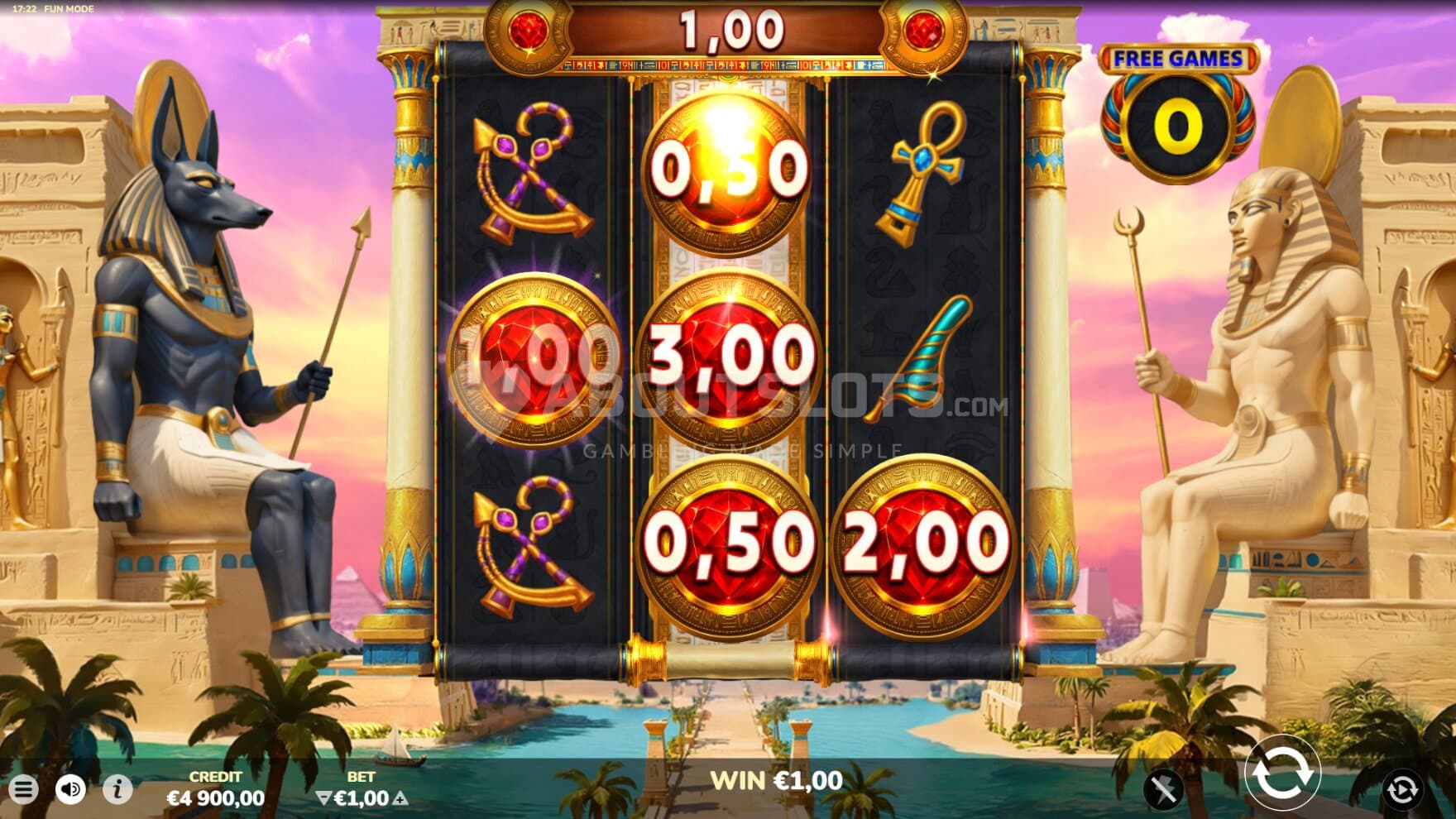 The Expanded Cash Bonus triggered during the Free Spins bonus