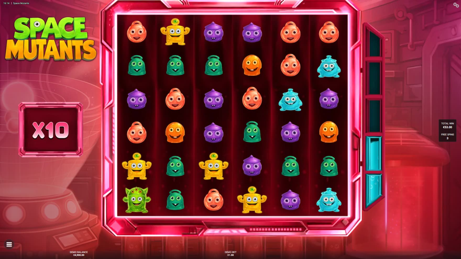 When the Free Spins kicks in, its red alert, as Multipliers stay between spins and Astro Mutants bring with them additional Multipliers