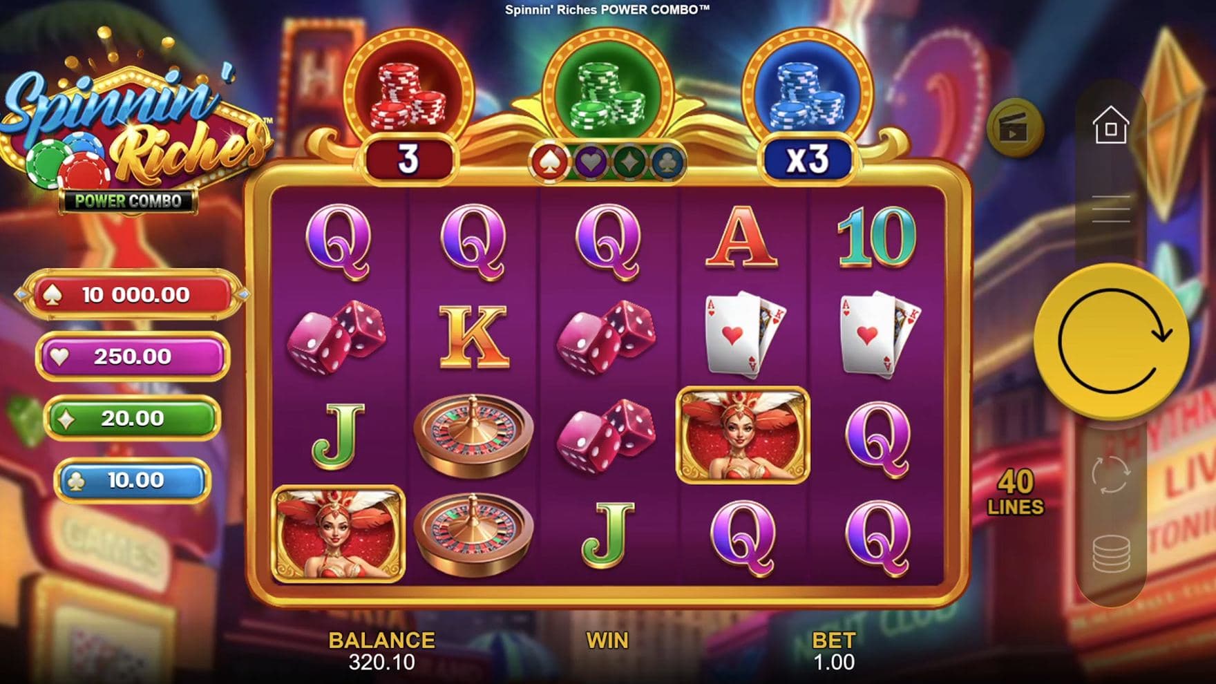 A casino slot in Las Vegas.