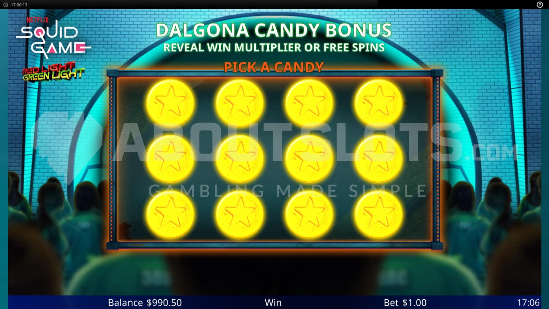 Activated from the Premium Play mechanic, the bonus game gives additional Multipliers and Free Spins