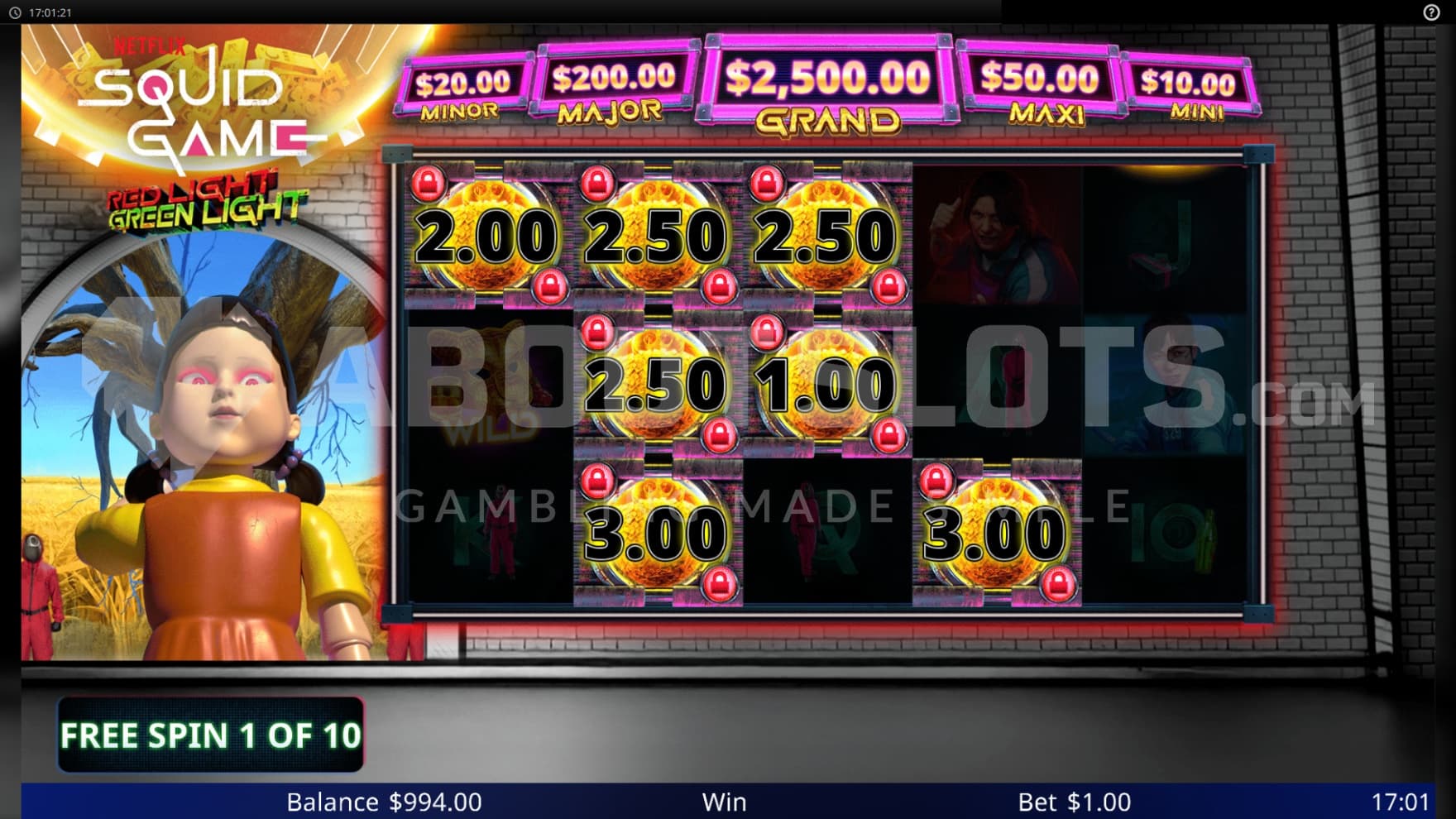 The Free Spins feature game is on with a Piggy Bank Respins