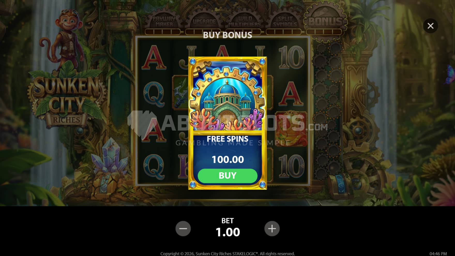 Through the Feature Buy you can instantly start the bonus game