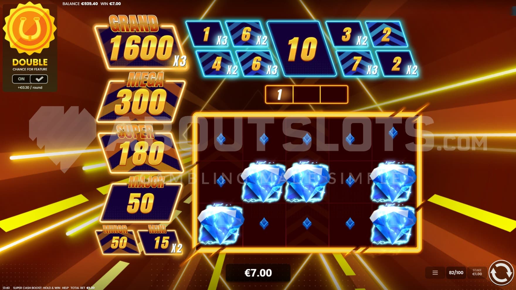 5 Diamond Symbols in view