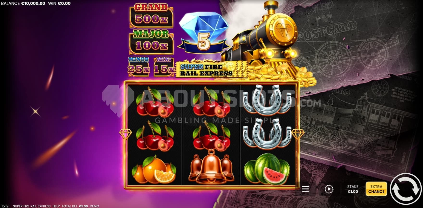 Diamond Booster above reels