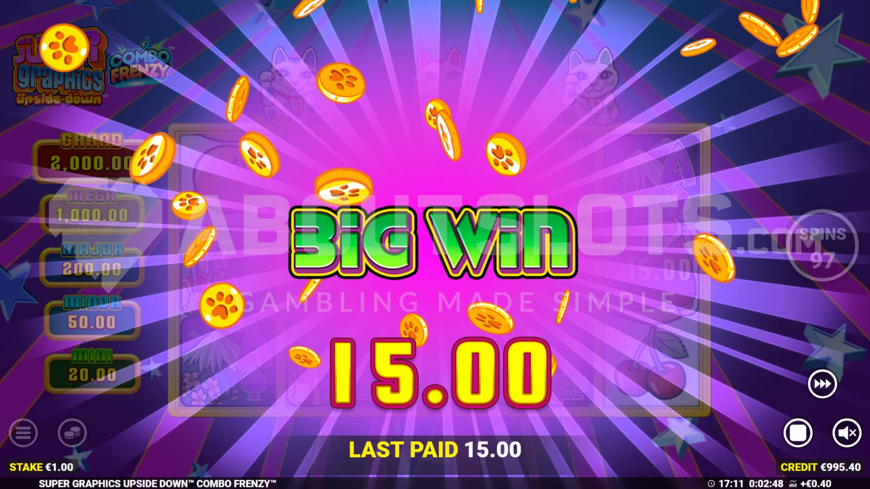 A Big WIn has been hit