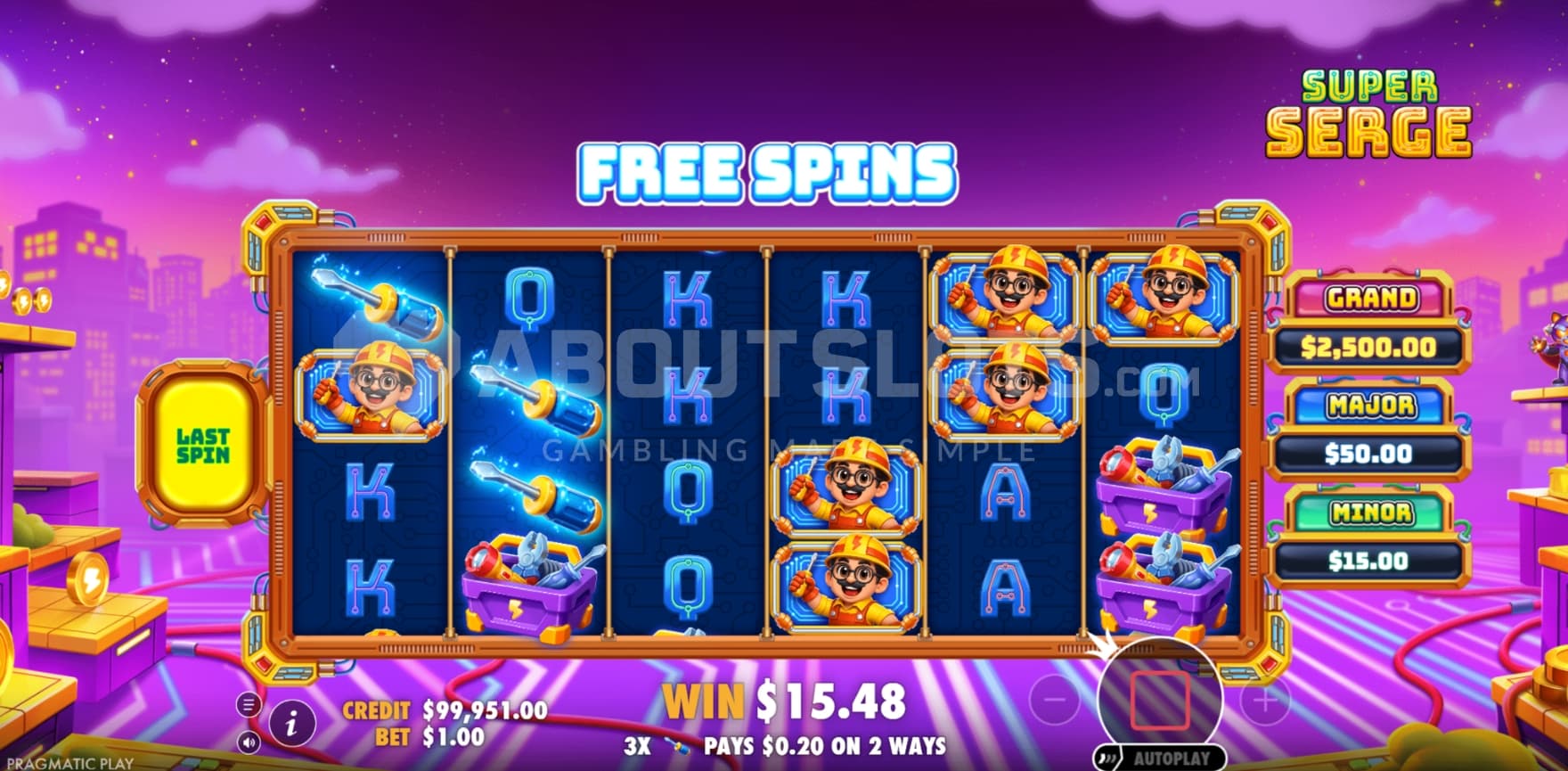 Jackpots on right side
