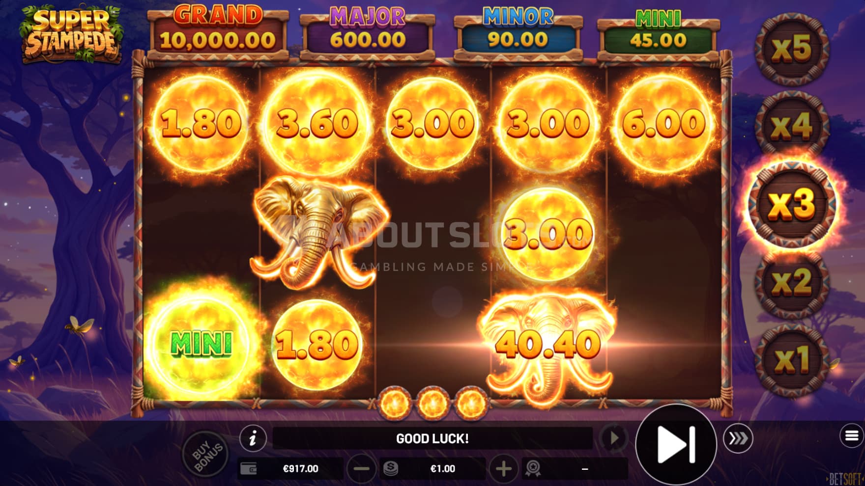 Reset Symbols, Cash Symbols, and Jackpot Symbols appear during the bonus game