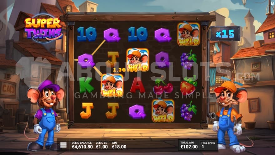 4 Sticky Wild Symbols in view