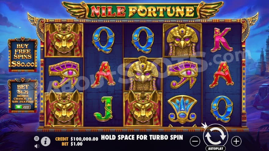 Base game where you can glimpse pyramids in the background.